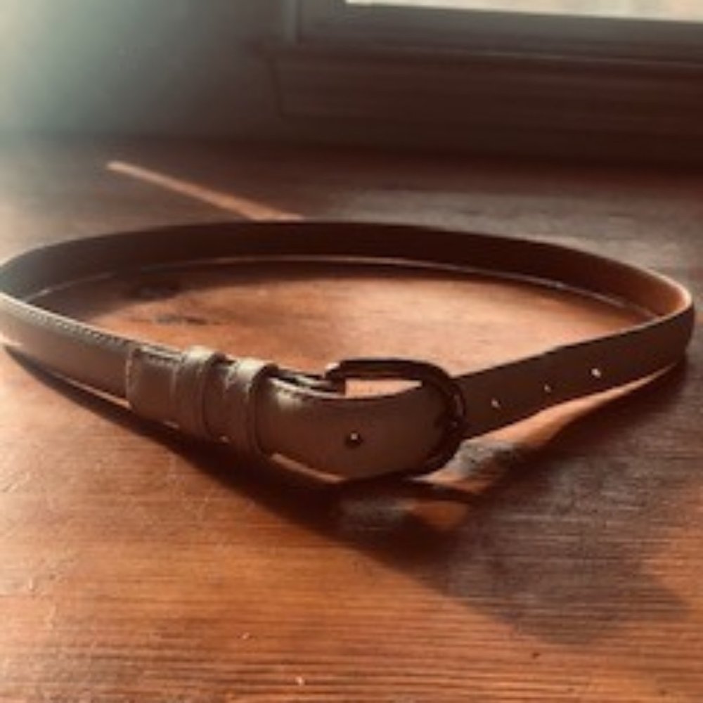 Vintage Cipriani White Leather Belt M